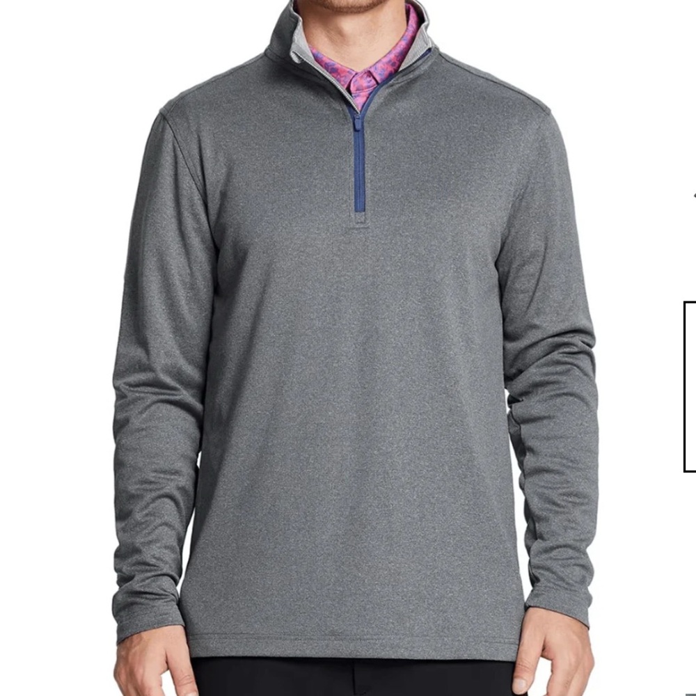 NWT Maelreg Men's Quarter Zip Golf Pullover size XXL Men’s performance gray
